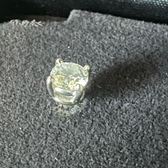 Tiffany & Co. Silver Solitaire Earrings - Picture 9 of 16